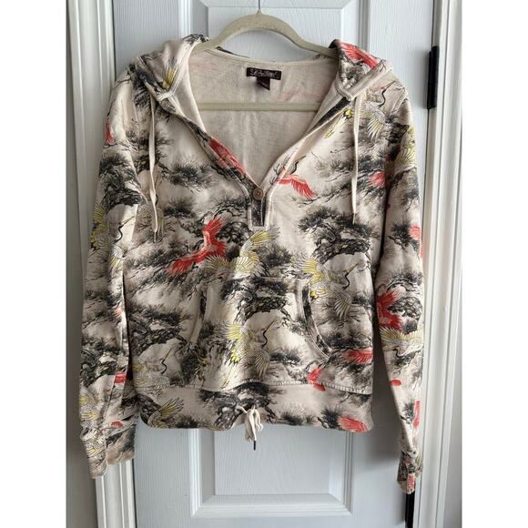 Vintage 90s Lucky Brand Bonsai Crane Pullover size medium - Picture 3 of 10